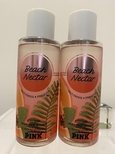 x2 Victoria's Secret Beach Nectar Fragrance Body Mist Spray Set Rare New