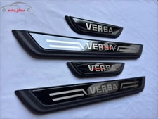 For Nissan Versa Accessories Car Door Sill Protector Scuff Plate Trim Strip X4