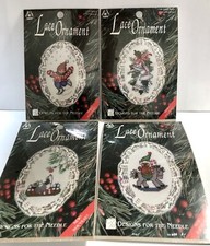 Designs for the Needle Holiday Lace Ornament Kit Lot of 4 Christmas New Sealed
