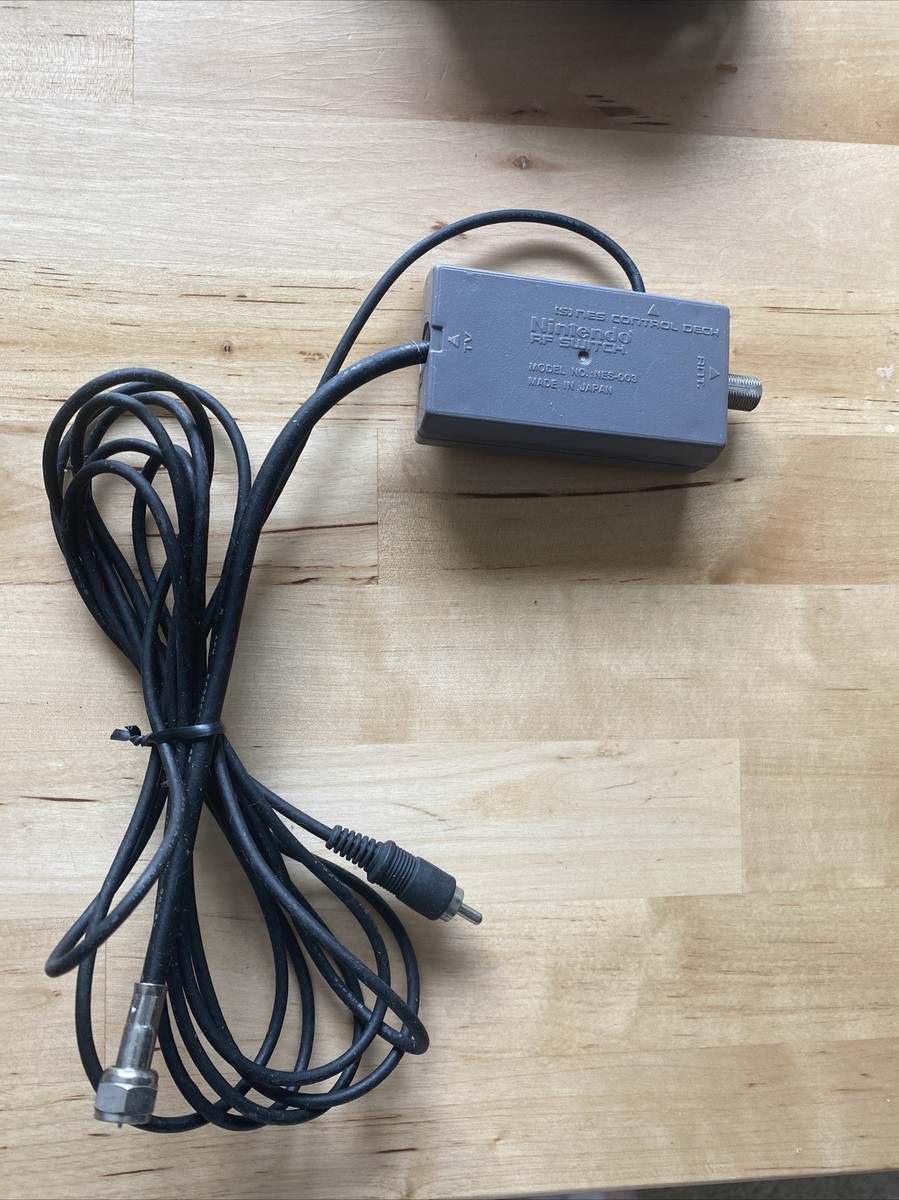 Original Official Nintendo NES SNES RF Switch AV Video Cable Cord
