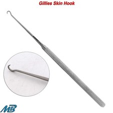 Gillies Skin Hook Single Ended Prong Retractors Surgical Dermal Instruments New
