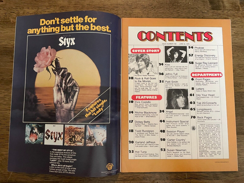 June 22 1978 Circus Magazine Robbie Robertson Cover Punky Meadows Poster - Picture 3 of 4