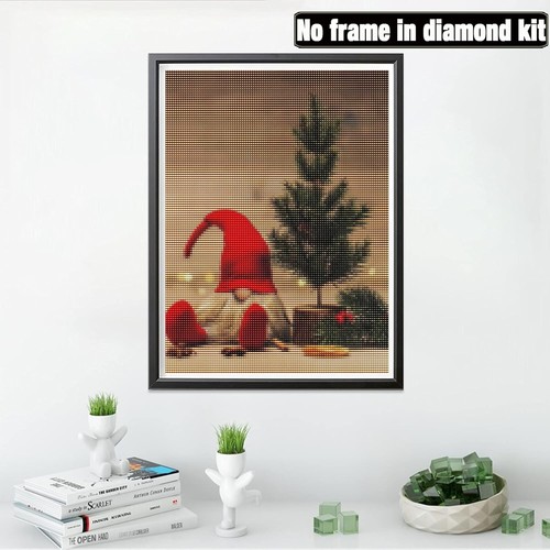 5D Diamond Painting by Numbers Kits for Adults Santa Round Full Drill, 30 x 40cm - Picture 2 of 5