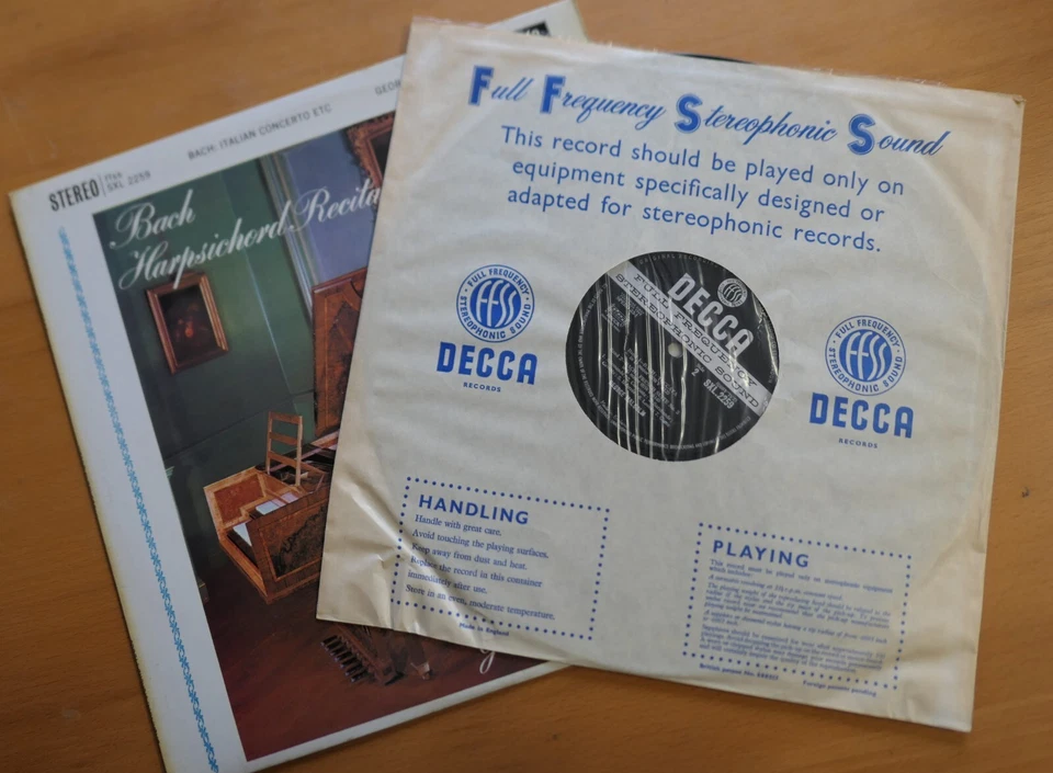 SXL 2259 ED1 Bach Harpsichord Recital George Malcolm NEAR MINT Decca WBG 1st - Image 4 of 4