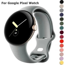 US For Google Pixel Watch 1 2 LTE Bnad Soft Silicone Sport Wristband Adjustable