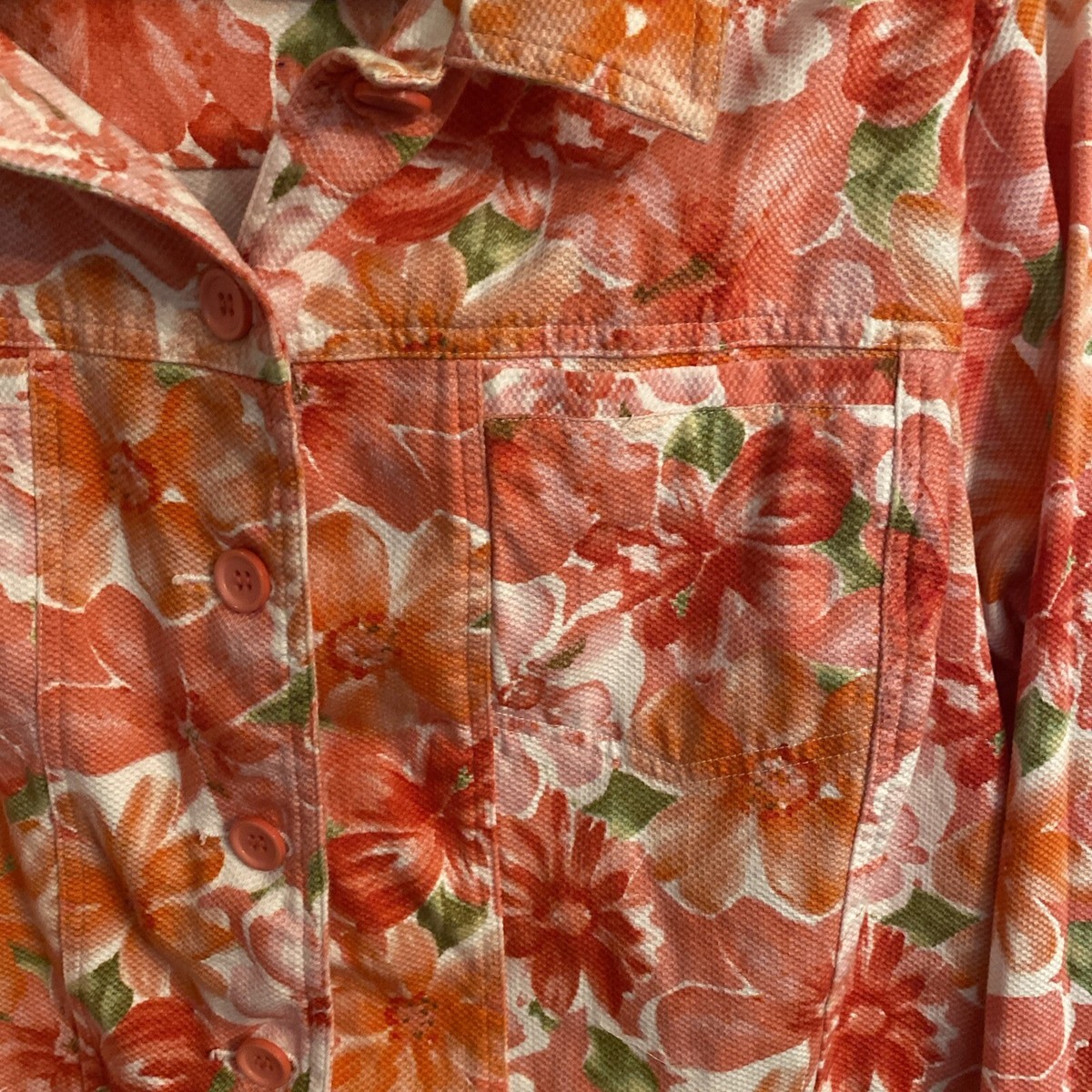 Lemon Grass Bright Floral Jacket Size 2X | eBay