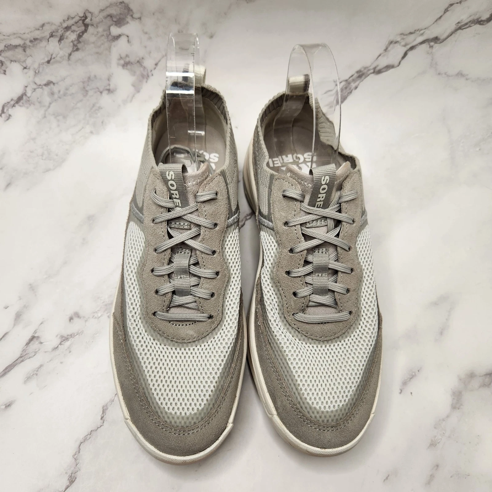 sorel ona knit low top moonstone white shoes