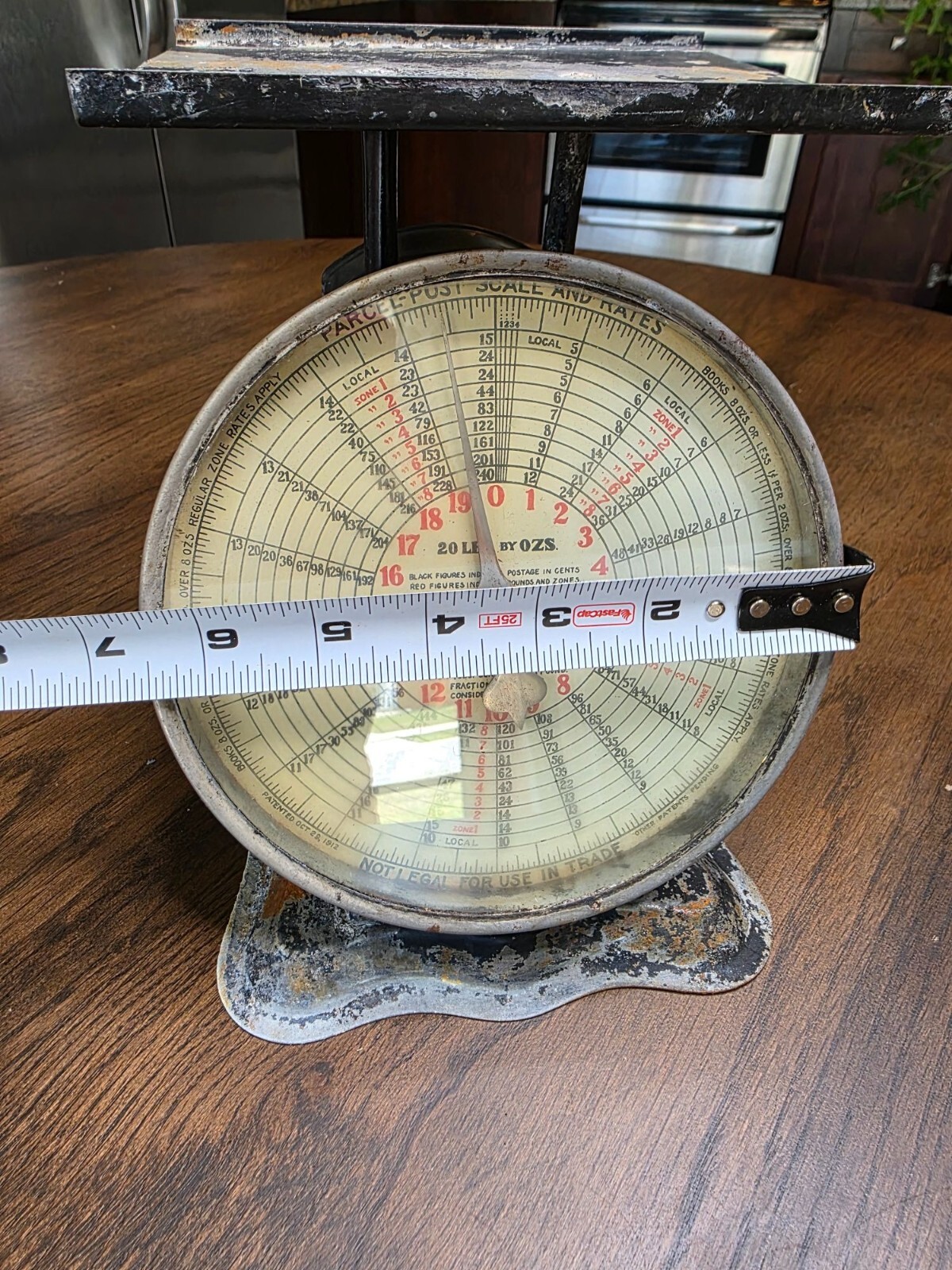 Triner No. 20 Liberty Parcel Post Scale 20 Lbs. Post Office Industrial Decor