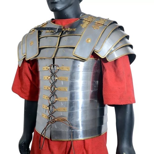 Medieval Lorica Segmentata Plate Armor, One Size Fits Most - Picture 5 of 13