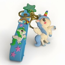 UNICORN WRISTLET KEYCHAIN BACKPACK CHARM