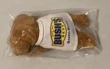 Animal Fair 1999 Bean Bag Plush Dog Duke Bush's Best Baked Beans NEW