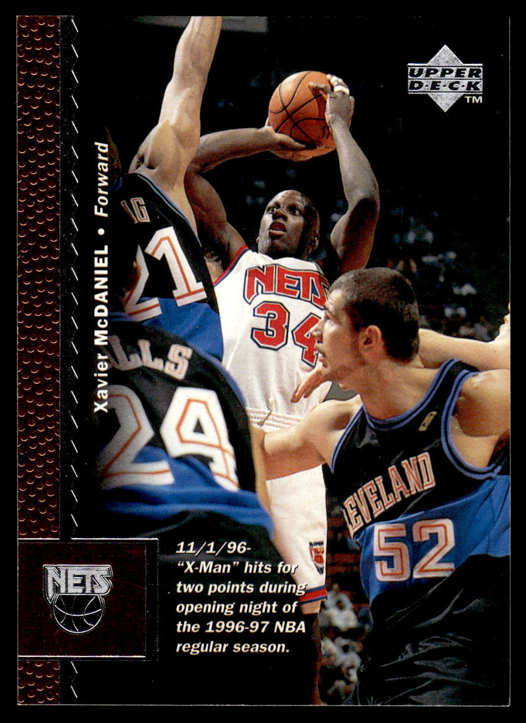 1996 Upper Deck #257 Xavier McDaniel NRMT or Better