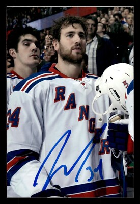 Aaron Voros Autographed 4x6 Color Photo New York Rangers #34 B | eBay