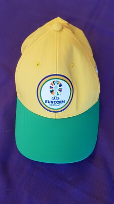 basecap  cap kappe grün gelb adidas one fits most euro 2024 schirm bunt