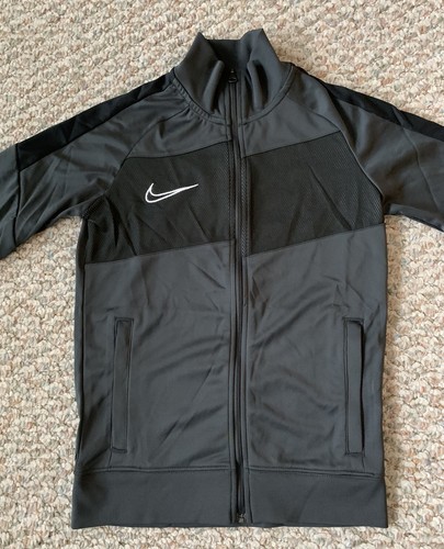 Nike NEW with Tags Dri-Fit Youth Gray Black Full Zip Track Jacket Size S - Picture 3 of 10