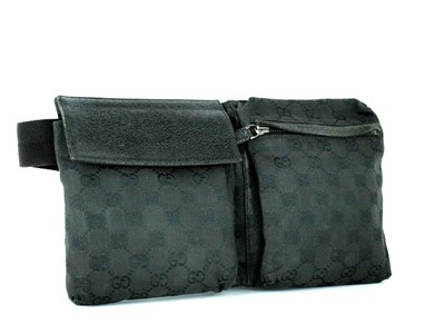 gucci leather waist bag