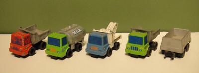 Vintage Mattel Preschool First Wheels 3'' Dump Truck Tow Milk Bonus Train Car