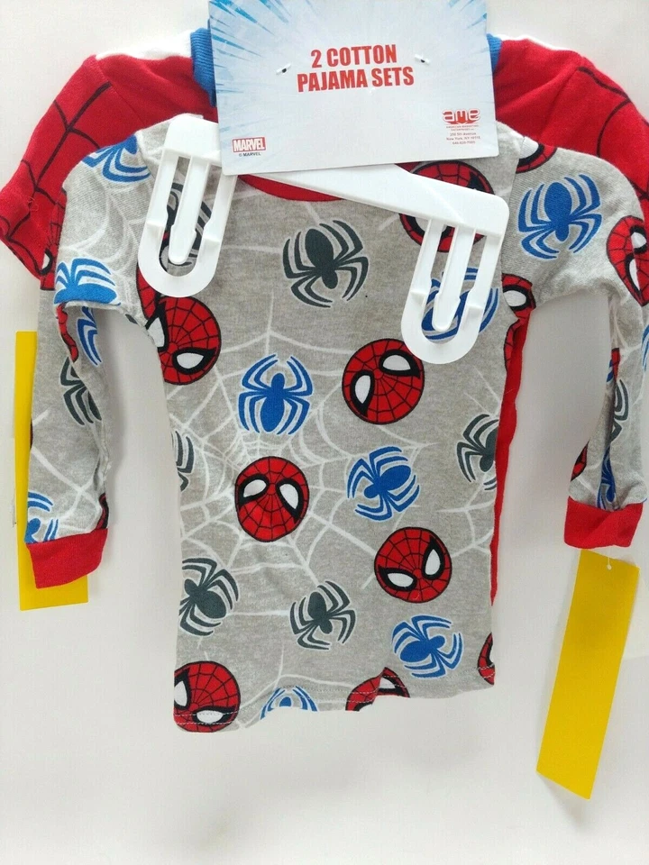 Spiderman Pijama Niños Niños Prendas para el torso 18 Meses-Camisa Prendas para dormir Ropa de dormir Super Marvel Foto 2 de 4