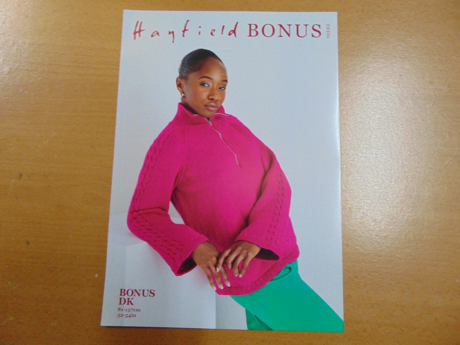 Hayfield Bonus Double knitting pattern 10593 Sweater 81 - 137 cm