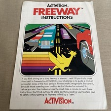 Freeway Atari 2600, 1981 Instructions Manual Booklet ONLY Activision