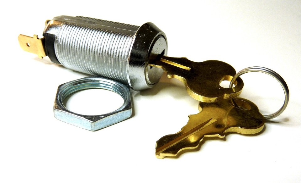 2/Pk On/Off Switch Lock Cylinder, Keyed Alike Key Removable in OFF ...