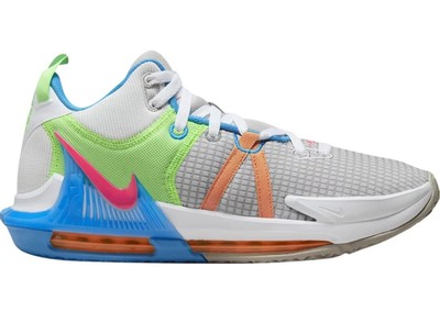 Nike LeBron Witness 7 Gray Fog / Cobblestone / Hyper Pink Men's 9.5 DM1123 003