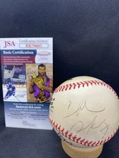 CHARLES BARKLEY AUTOGRAPHED 50TH ANNIV. JACKIE ROBINSON BALL COA JSA  