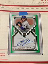 2022 Topps Definitive Green Jackson Kowar RC Auto 17/25 Royals Autograph RAW