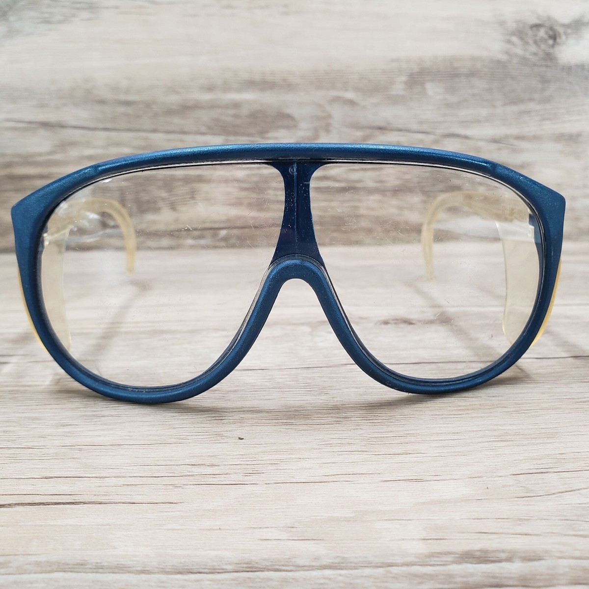 小物 American Optical Safety aviator Vintage American Optical Safety Glasses Blue Clear Aviator Frames