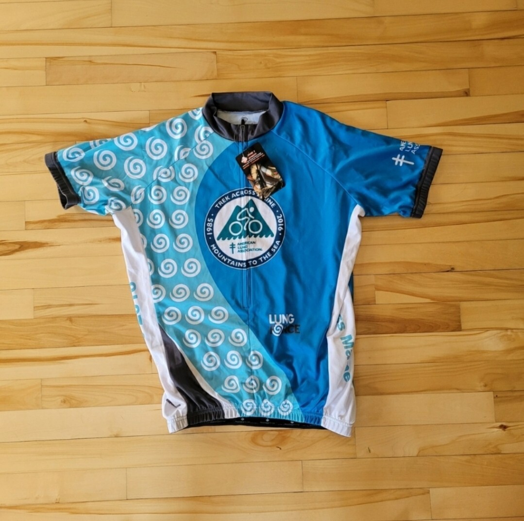 Peak And Sports Size Small Cycling Trek Across Maine Top