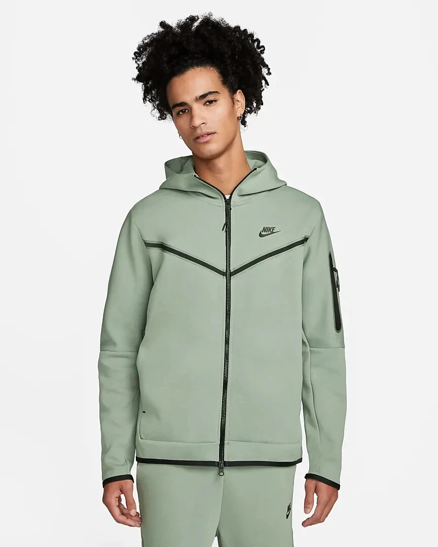 Nike Sportswear Tech Fleece Men's Full-Zip Hoodie Mica Green