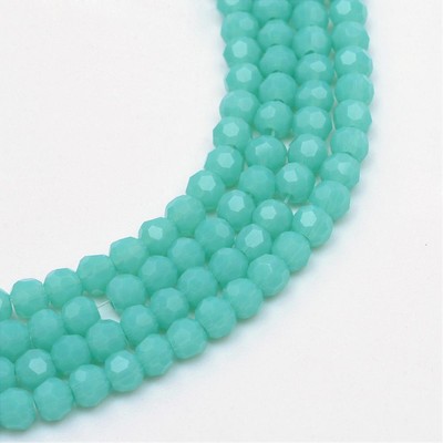 15 Jade Stein Perlen 8mm Blau Rondelle Halbedelstein Edelstein Strang G407