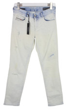 DIESEL D.N.A Sandy Regular Slim-Straight 0674A Jeans Women W28/L30 Distress Zip