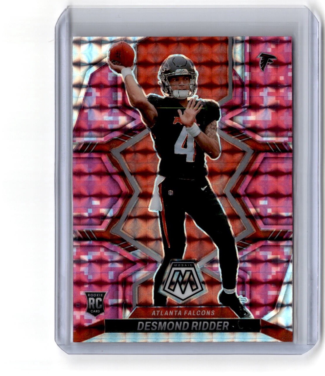 2022 Panini Mosaic #303 Desmond Ridder Mosaic Camo Pink