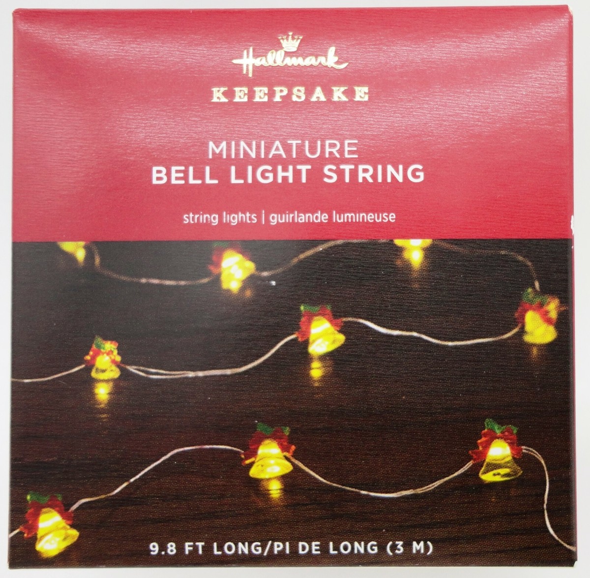 Hallmark Keepsake Miniature Bell Light String 9.8 Ft Long 30 LED 6 