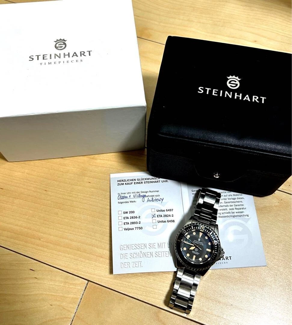 Steinhart OCEAN ONE VINTAGE Swiss Automatic Black Stainless Steel