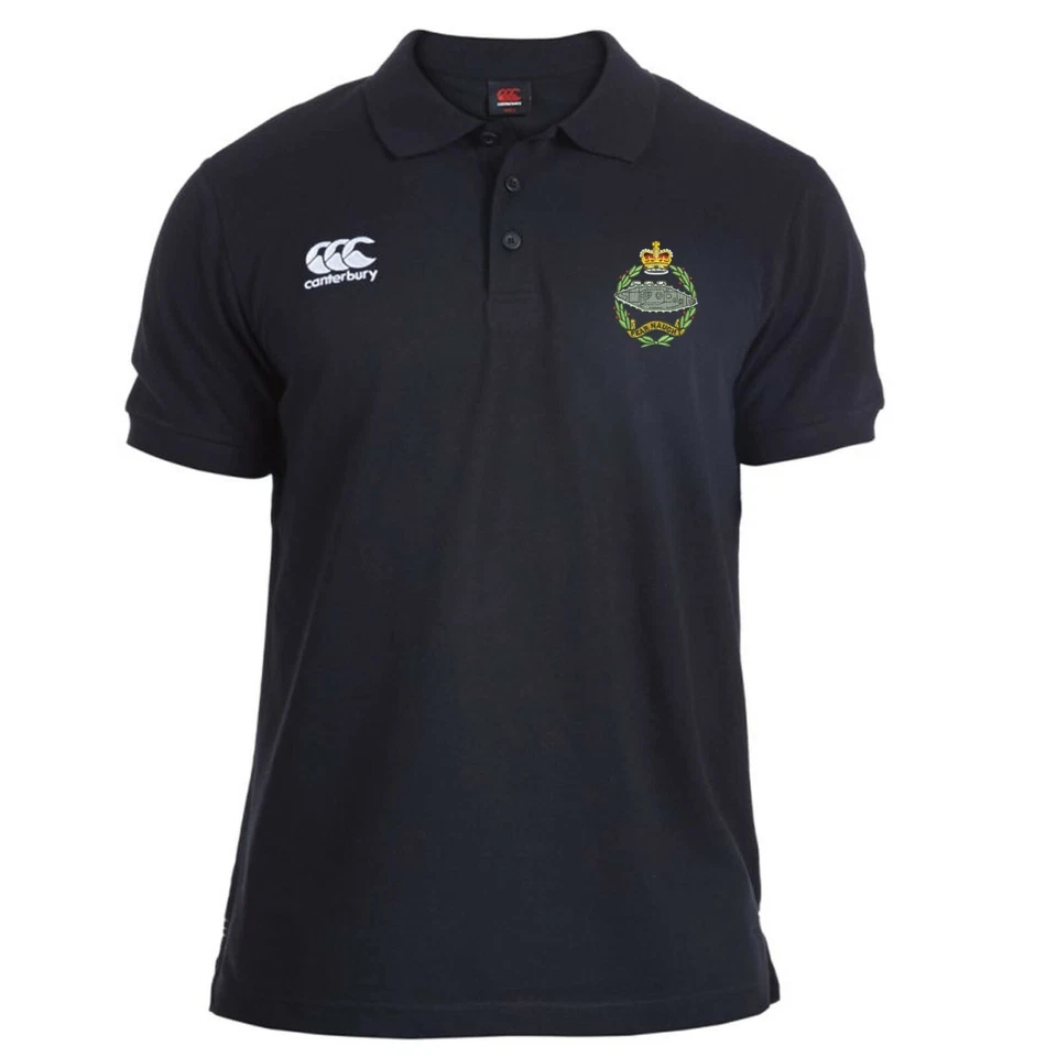 OFFICIAL Royal Tank Regiment embroidered Canterbury Rugby Polo Shirt - Image 1 of 1