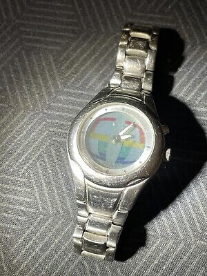 Fossil Big Tic Stainless Steel Rainbow Dial 34mm. Animted JR Fossil Big Tic Stainless Steel Rainbow Dial 34mm. Animted JR