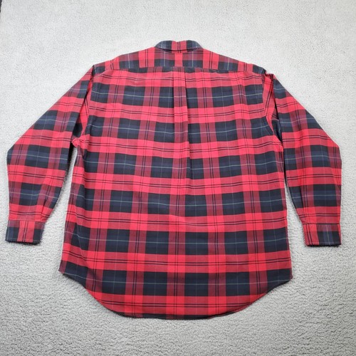 Ralph Lauren Hemd Herren Large Rot Buffalo Karo Vintage Cabincore Woodland Vintage - Bild 3 von 8