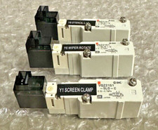 Lot of 3 SMC Air Solenoid Valve - VQZ2151-5LO-C w/6 month Warranty