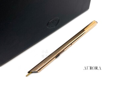 Aurora Ltd Edition Cento 100th Italia Thesi Rose Gold Plated Ball Point Pen