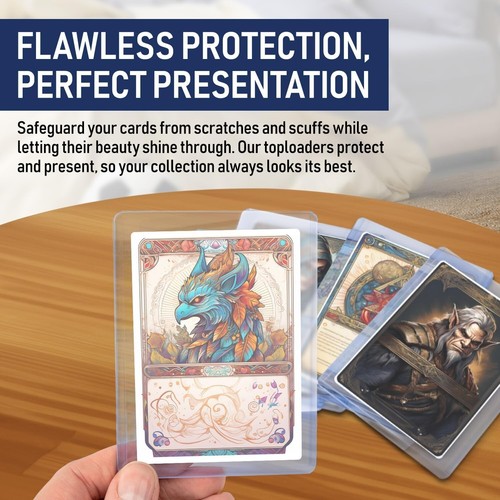 Clear Card Protectors Storage Kit - 200 Top Loaders + 200 Penny Sleeves Included - 第 8/10 張圖片