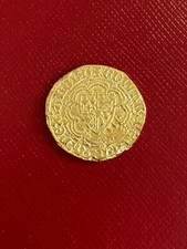 RARE EDWARD III QUARTER NOBLE 4th COINAGE 1356-61 (MUSEUM SPECIMEN COIN) AN 72