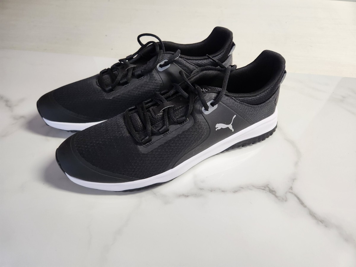 靴 Archive PUMA GOLF SHOES black silver BRAND NEW*** Puma FUSION FX Tech Golf Shoes Black/Silver