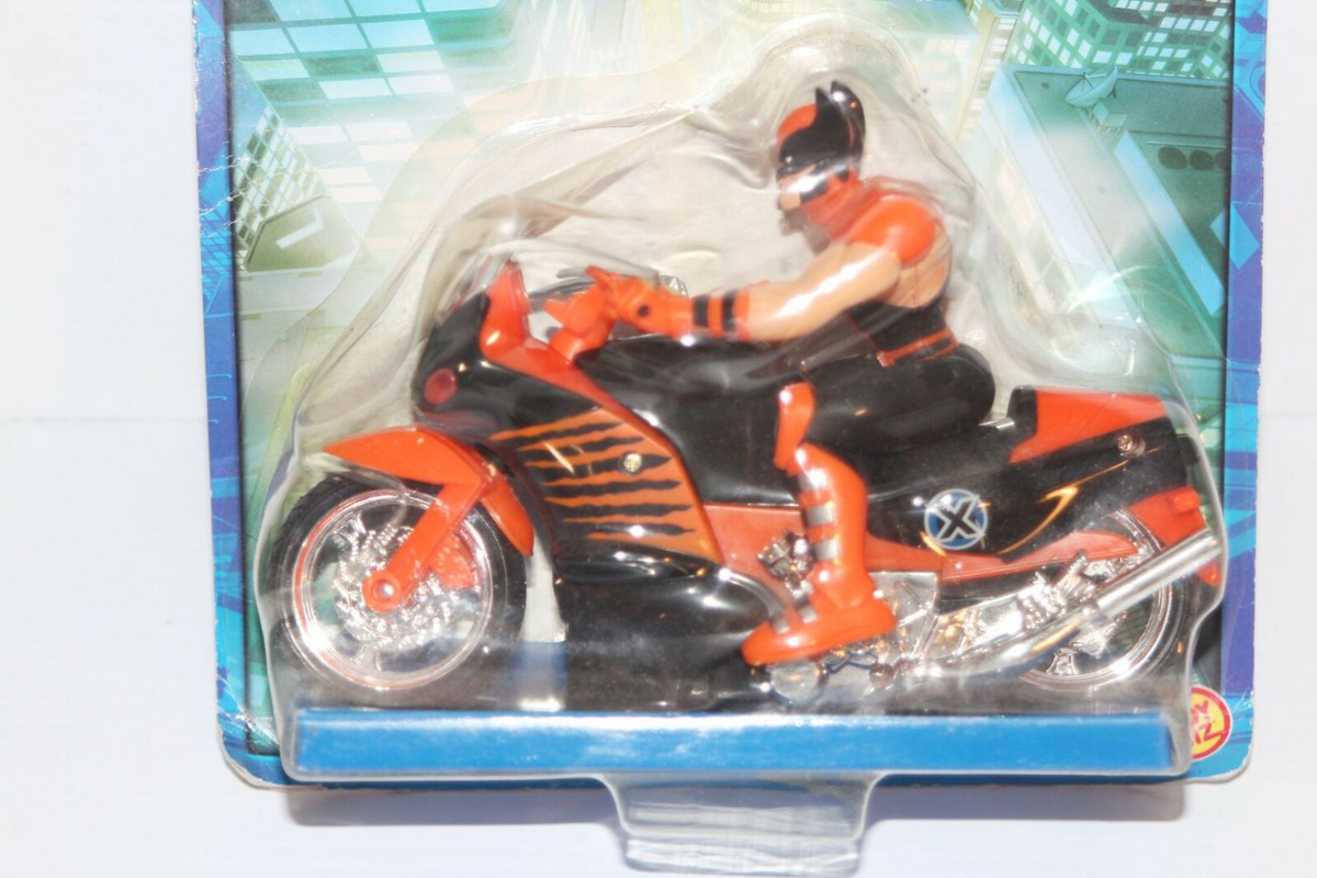 New NIP 2001 Marvel X-Men Evolution Wolverine Battle Cycle Action