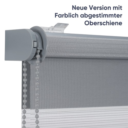 Doppelrollo Duo Rollo Klemmfix ohne Bohren blickdicht Fensterrollo Zebrarollo - Zdjęcie 60 z 77