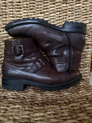 Frye Men's Cognac Brown Harness Boots Size 8.5 D Engineer