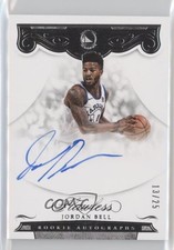 2017-18 Panini Flawless Rookie Auto 13/25 Jordan Bell #RA-JB Auto 3d3