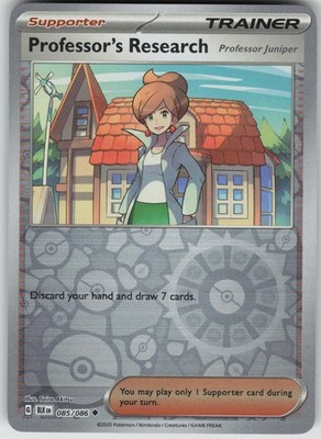 Professor's Research 085/086 Reverse Holo Uncommon SV: Black Bolt NM