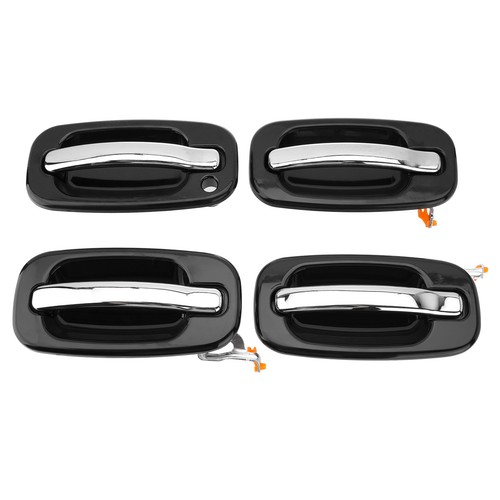 Set of 4 Exterior Door Handles For Chevy Silverado GMC Sierra Cadillac 1999-06 - Picture 2 of 11